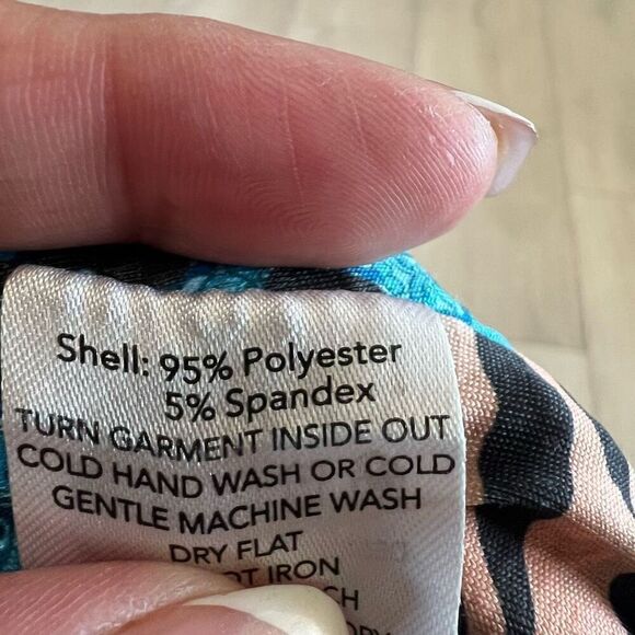 Iam Gia isabella knockoff leopard blue cutout crop top size xxs - Picture 5 of 7